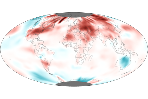 Global land temperature in May 2012 is warmest on record