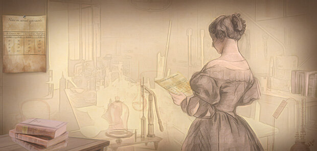 Illustration of Eunice Foote