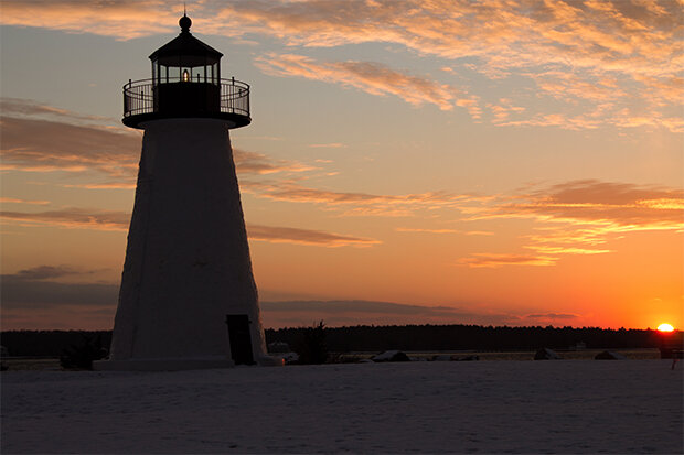 Lighthouse at sunset