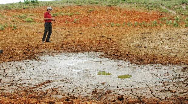 Dried pond