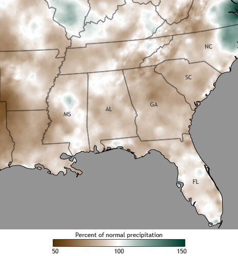Map of summer preciptiation anomalies in 2011