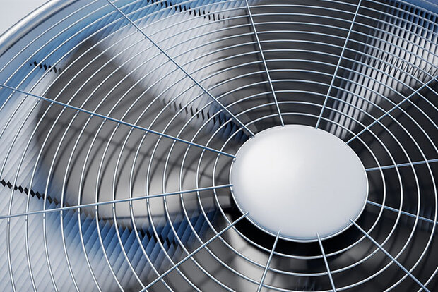 Running box fan