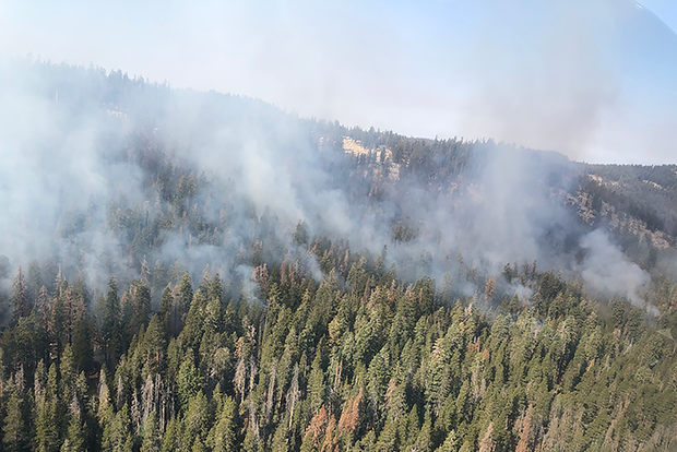 Summit Fire smoke