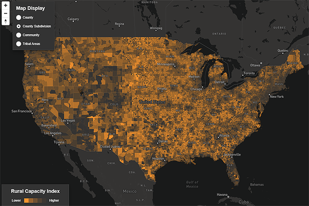 Rural Capacity Map screenshot