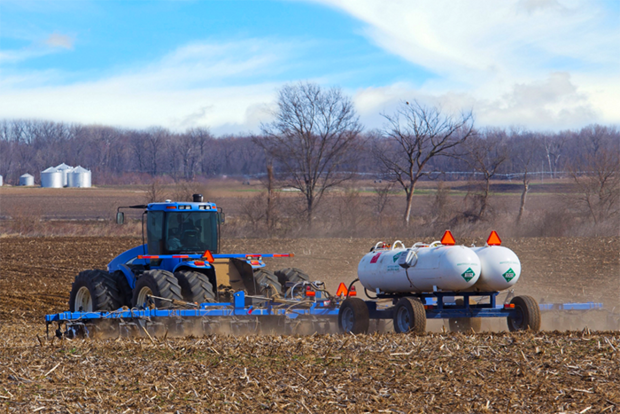 Tractor on field