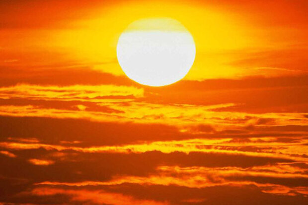 Sun over clouds
