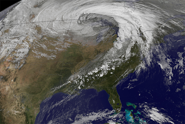 Storm over North America