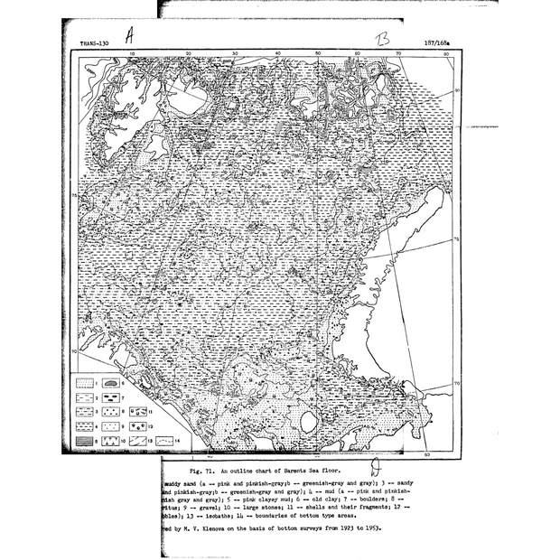 Bathymetric map