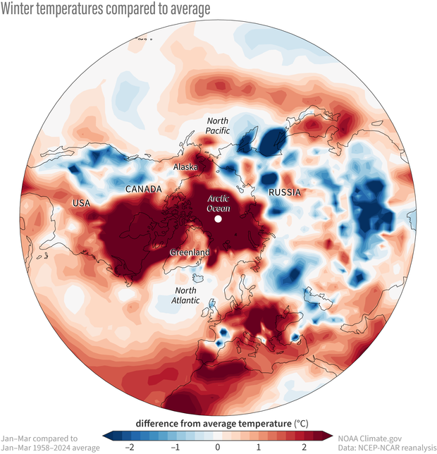temperature map