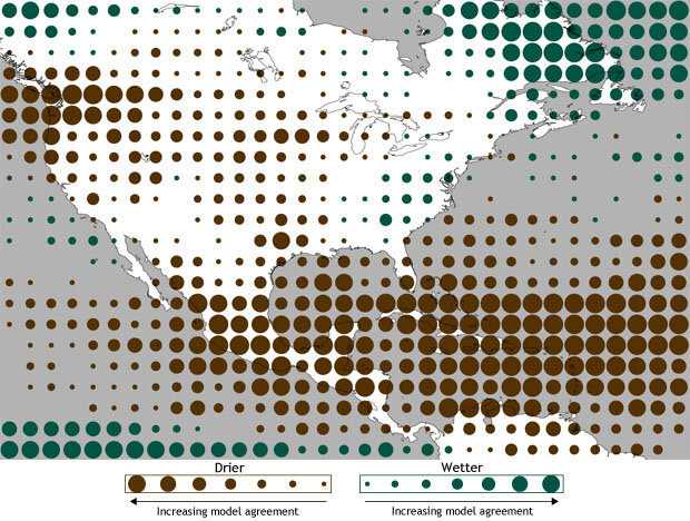 Modeled precipitation map