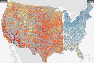 Thumbnail image for Tools & Interactives - Coldest and warmest first day of summer