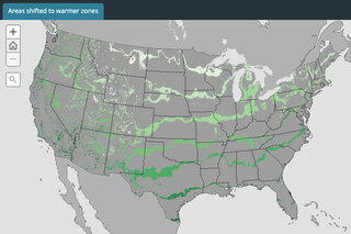 Thumbnail image for Tools & Interactives - Planting zones shifts, 1971-2000 and 1981-2010