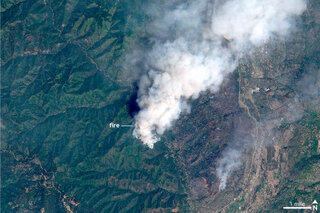 Map image for Wildfires burn through southwestern Colorado in June 2018