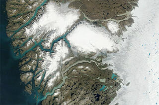 Map image for New Record Temperature in Southwest Greenland?