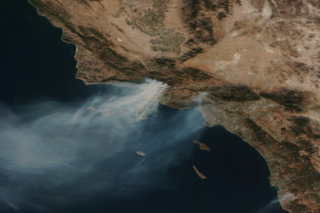 Map image for December wildfires scorch southern California in 2017